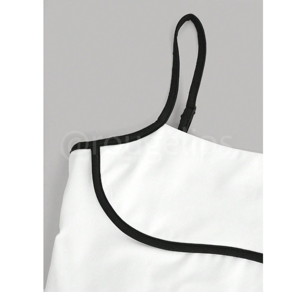 Rouge! White and Black Trim Tank Top - Picture 9 of 13